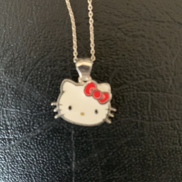 Hello Kitty Enamel Pink Bow Collection Necklace Sterling
Silver EUC - Picture 2 of 4